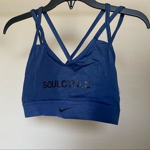 NIKE x Soulcycle bra blue size Mediums